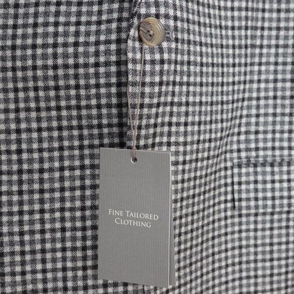 BNWT Harry Rosen Checkered Pattern Black and White Blazer - Size 42S - Picture 4 of 10